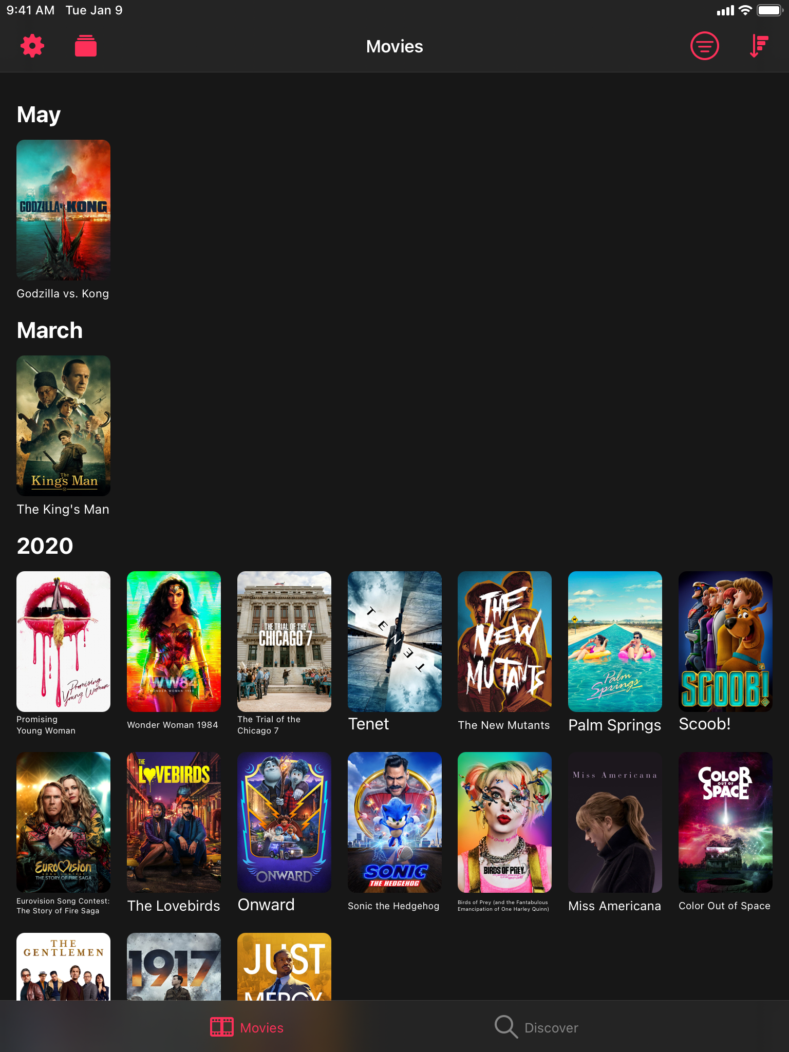 Movies Tab